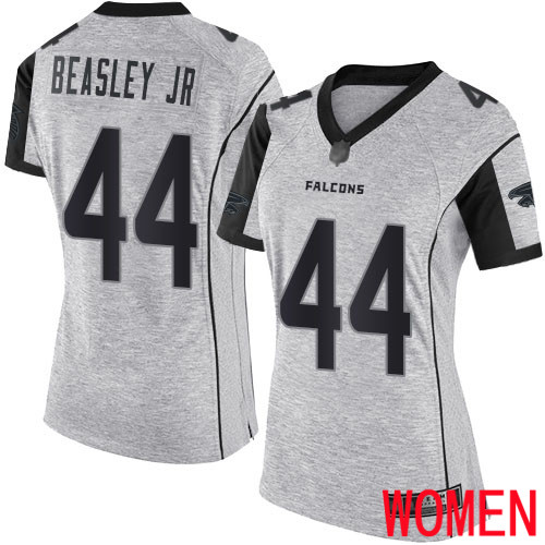 Atlanta Falcons Limited Gray Women Vic Beasley Jersey NFL Football #44 Gridiron II